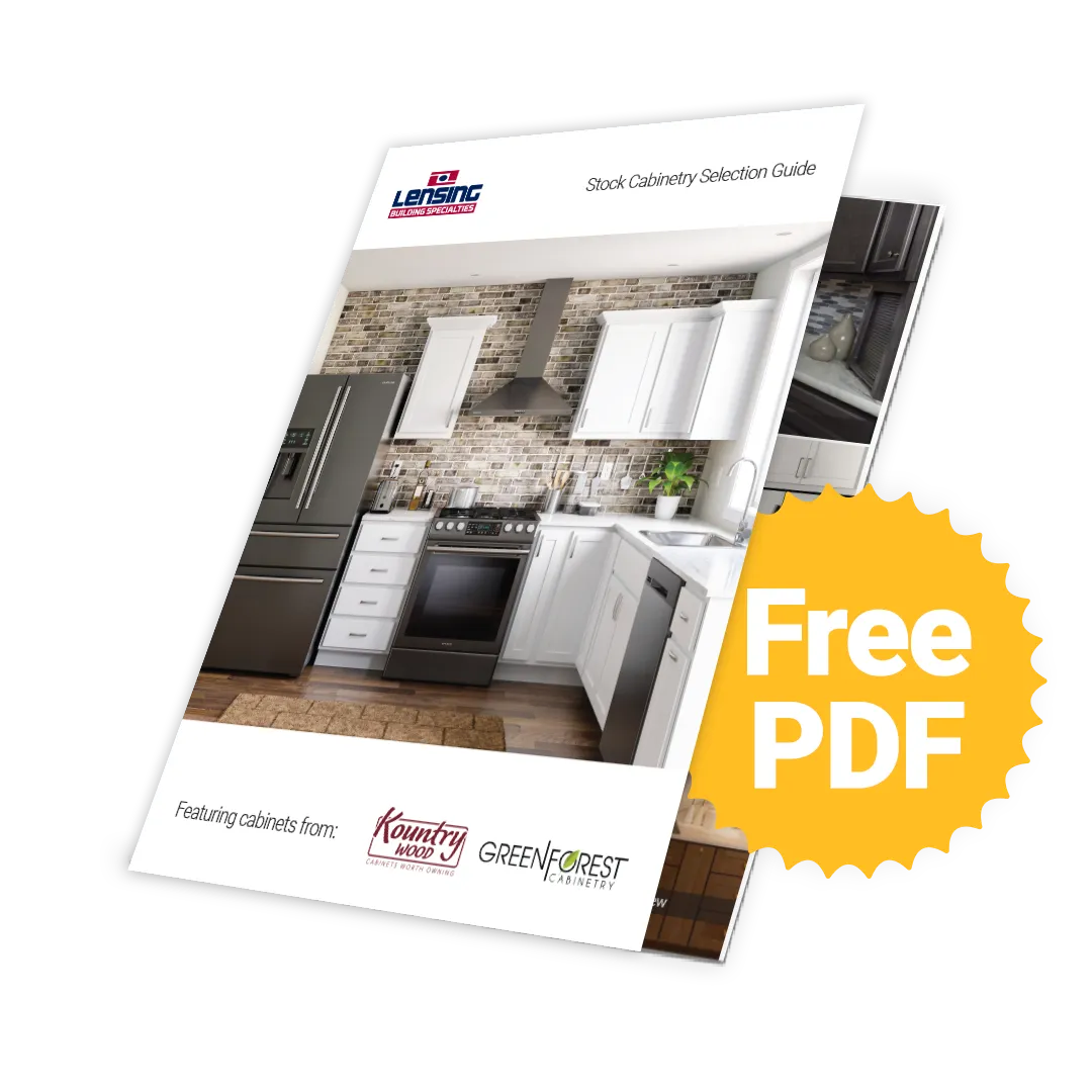 print catalog for lensing stock cabinetry