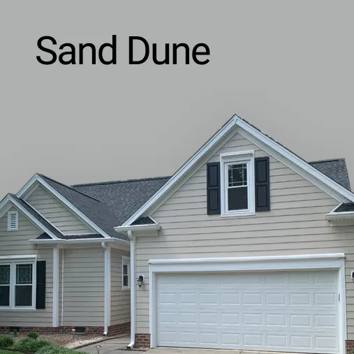 one story house with sand dune everlast siding